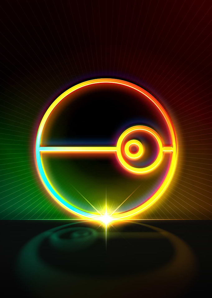 Neon Sacred Geometry Glyph