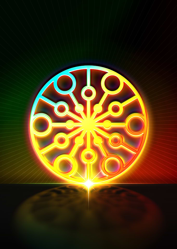 Prismatic Neon Magic Seal