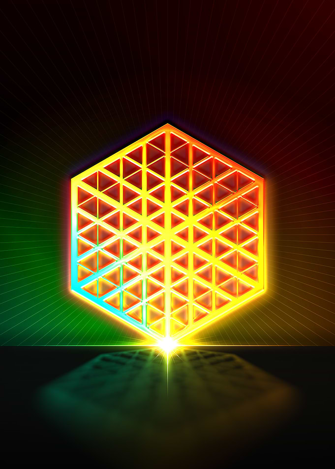 Neon Geometric Glyph Sigil