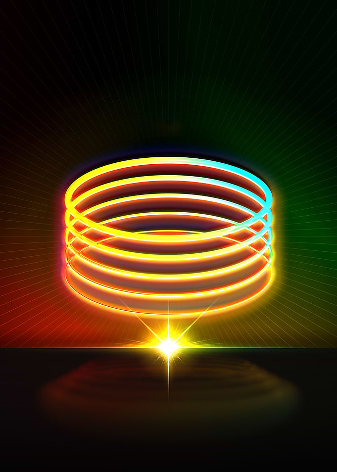 Neon Geometric Glyph Rune
