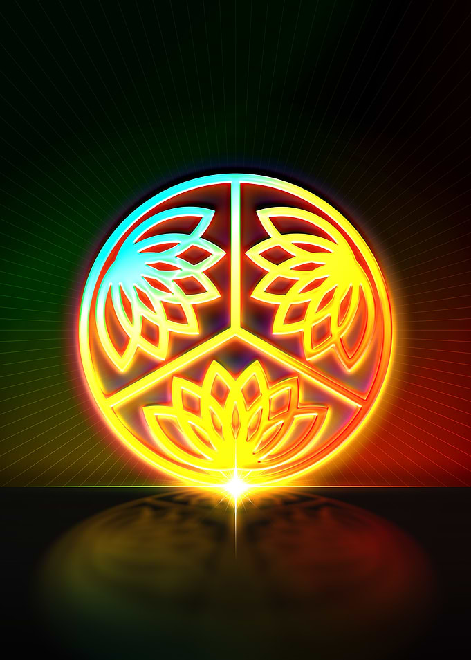 Neon Geometric Glyph Rune