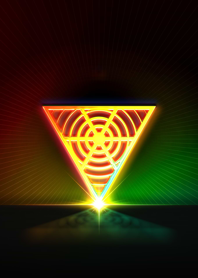 Neon Glyph Mandala Rune