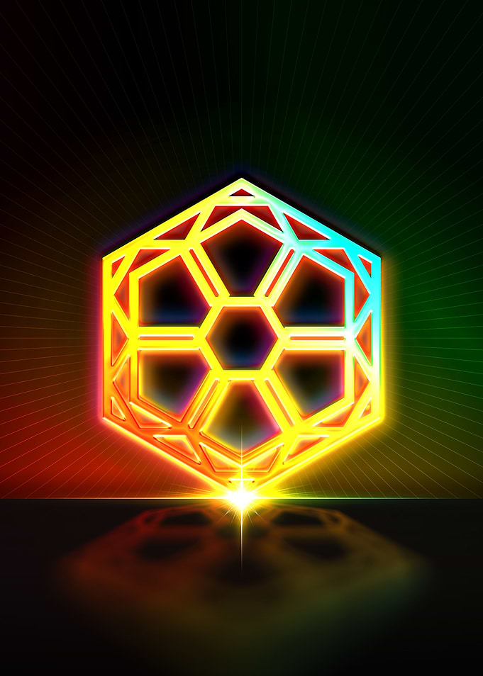Neon Geometric Glyph Rune
