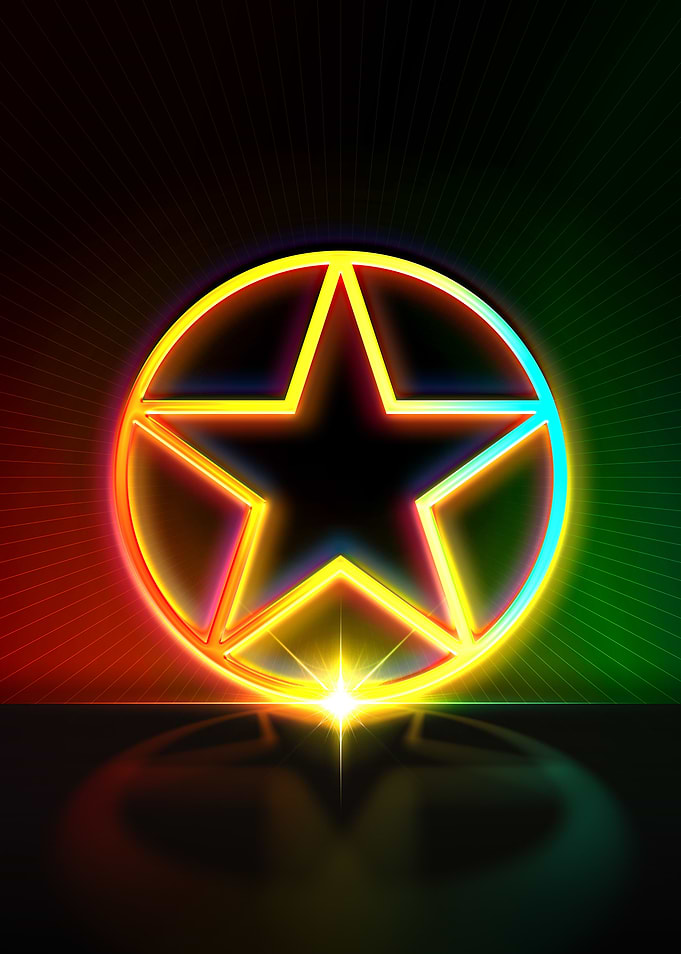 Neon Glyph Mandala Rune