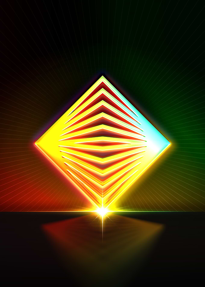 Neon Glyph Mandala Rune