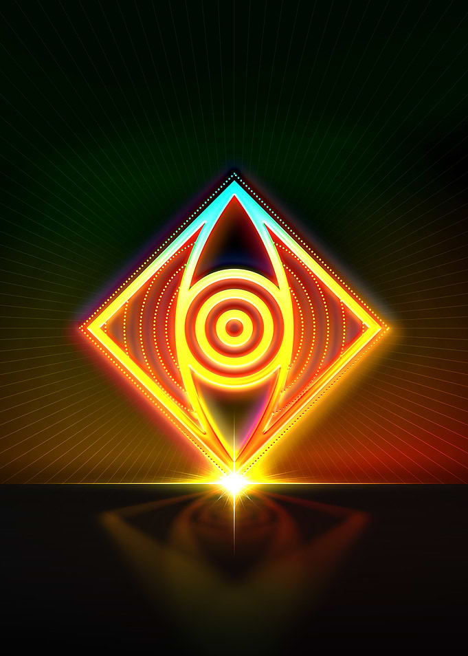 Rainbow Neon Magic Seal