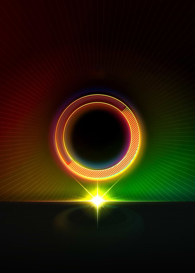 Neon Glyph Mandala Rune