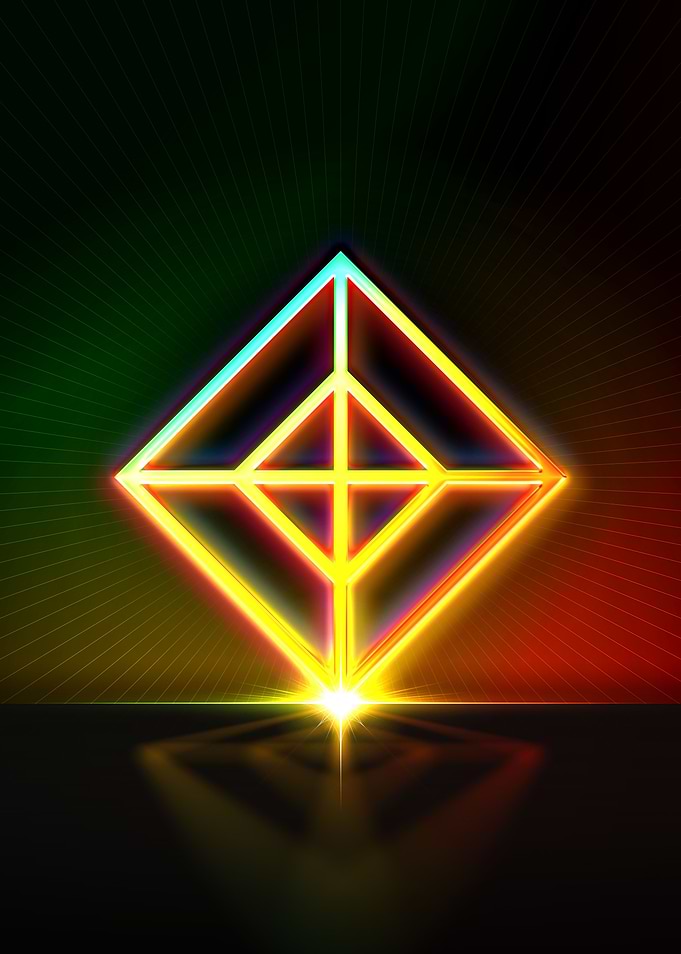 Neon Geometric Glyph Sigil
