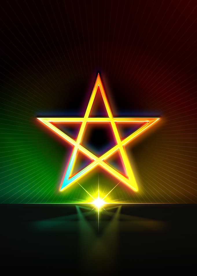 Neon Geometric Glyph Sigil