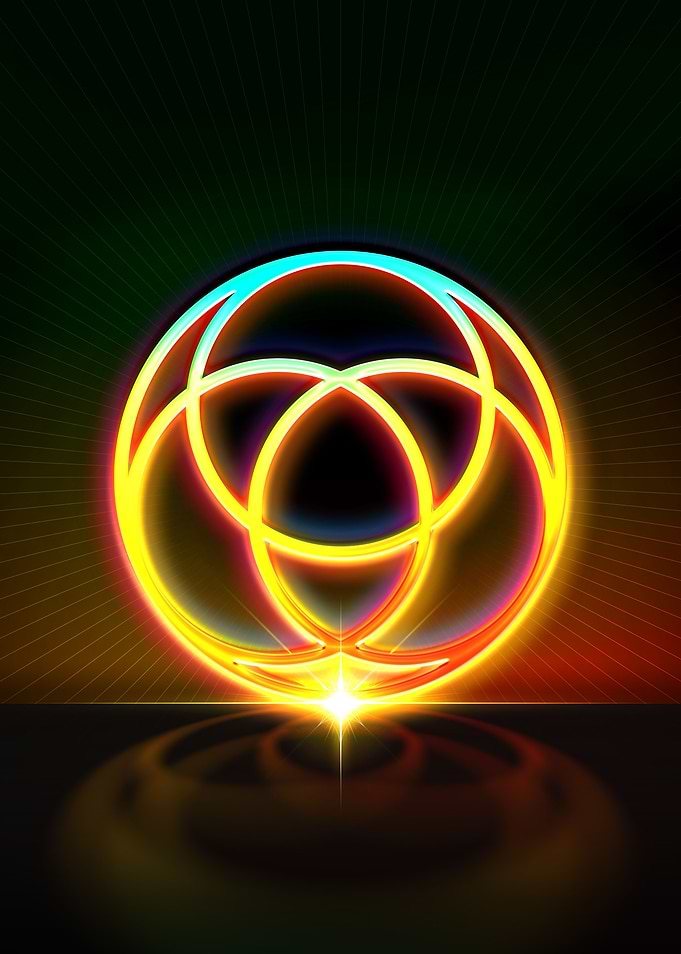 Neon Glyph Mandala Rune