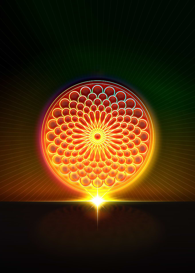 Neon Geometric Glyph Sigil