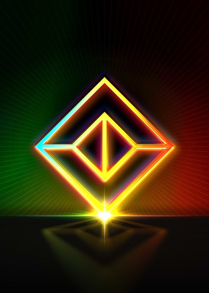 Neon Geometric Glyph Sigil