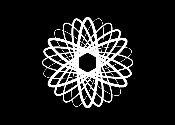 Black Glyph Mandala Rune