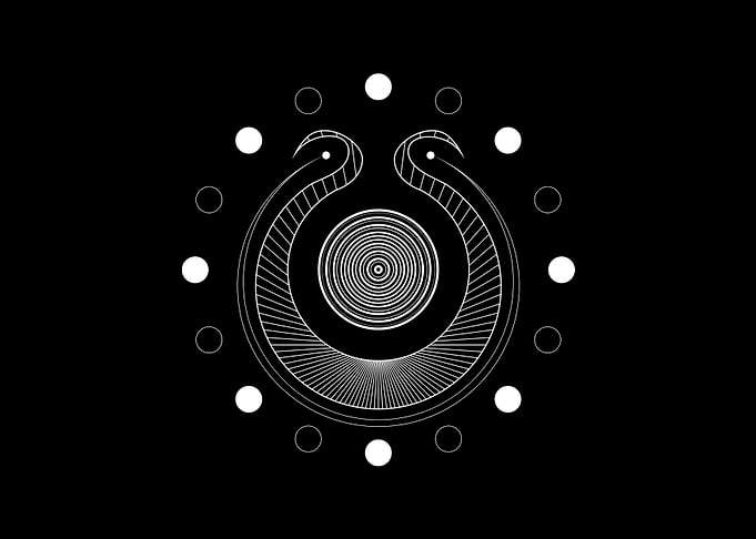 White Sacred Geometry Seal