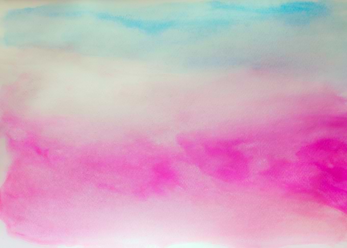 Watercolor blue pink real