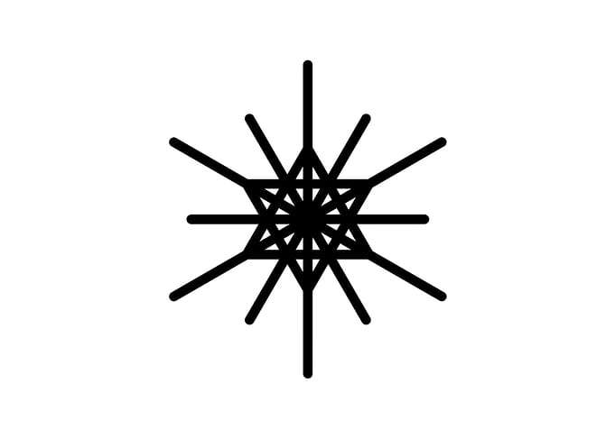 White Glyph Mandala Rune