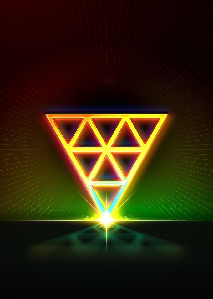 Neon Glyph Mandala Rune