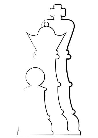 Chess piece lineart