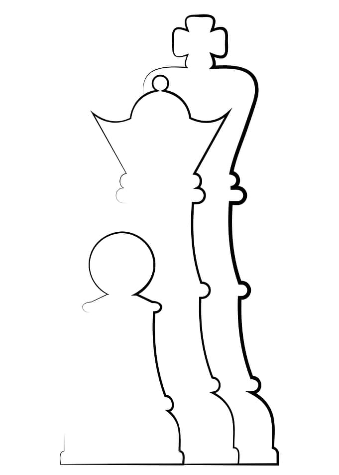 Chess piece lineart