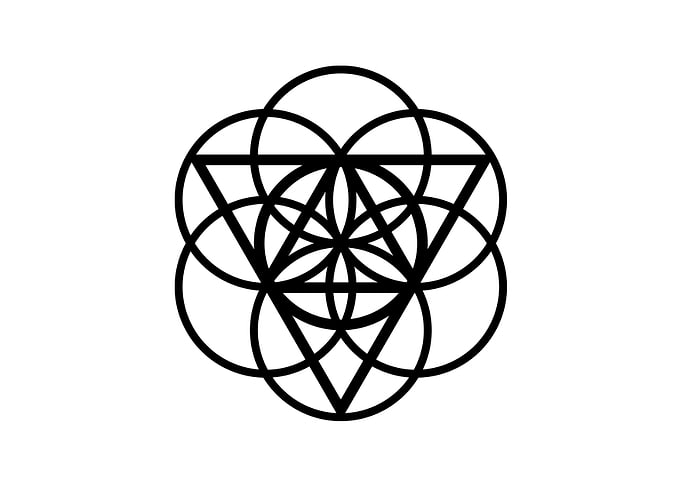 Black Glyph Mandala Rune