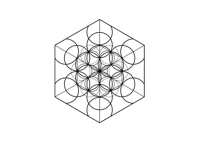 Black Sacred Geometry Rune