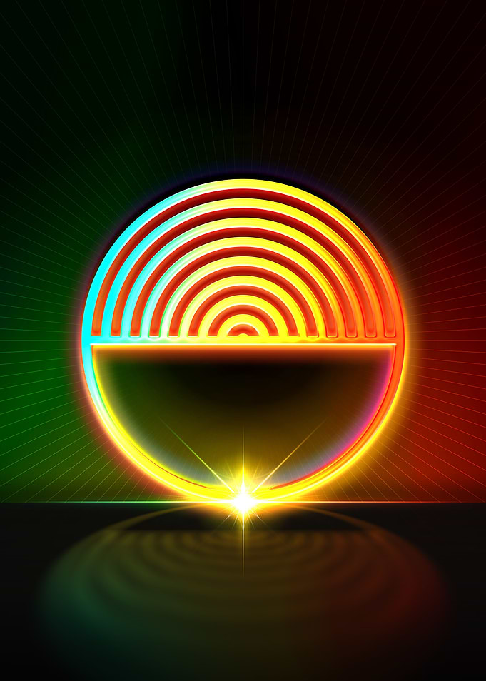 Neon Glyph Mandala Rune