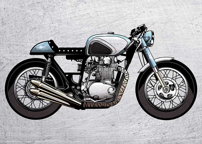Motorbike Wall Poster 71
