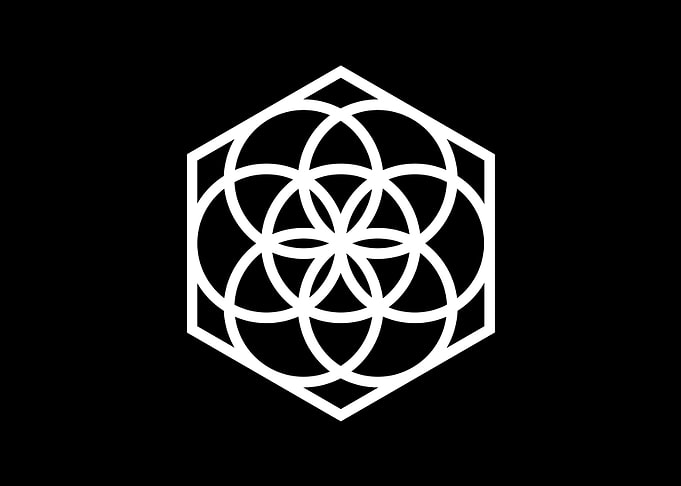 Black Geometric Glyph Rune