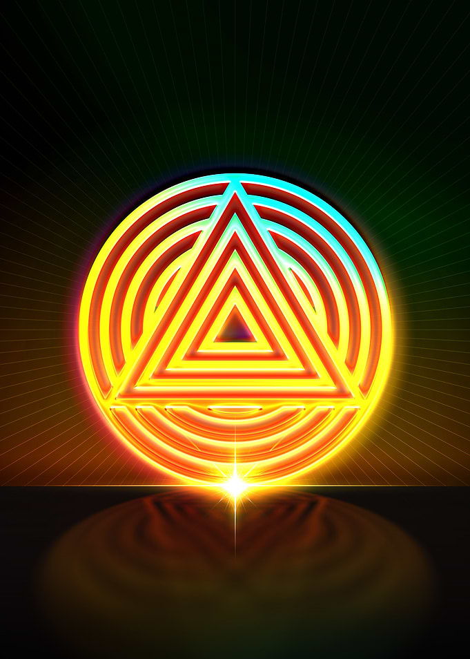 Rainbow Neon Magic Seal