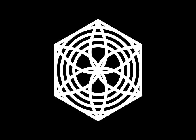 Black Geometric Glyph Rune