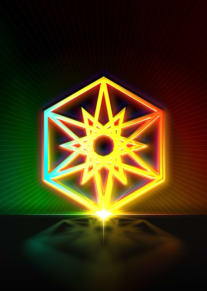 Neon Geometric Glyph Sigil