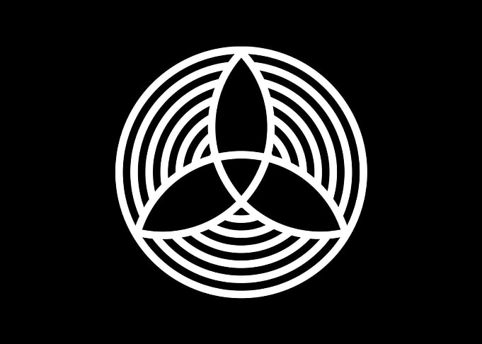 Black Geometric Glyph Rune