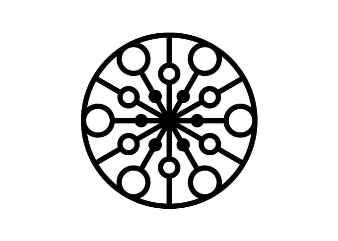 White Glyph Mandala Rune