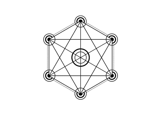 White Sacred Geometry Seal