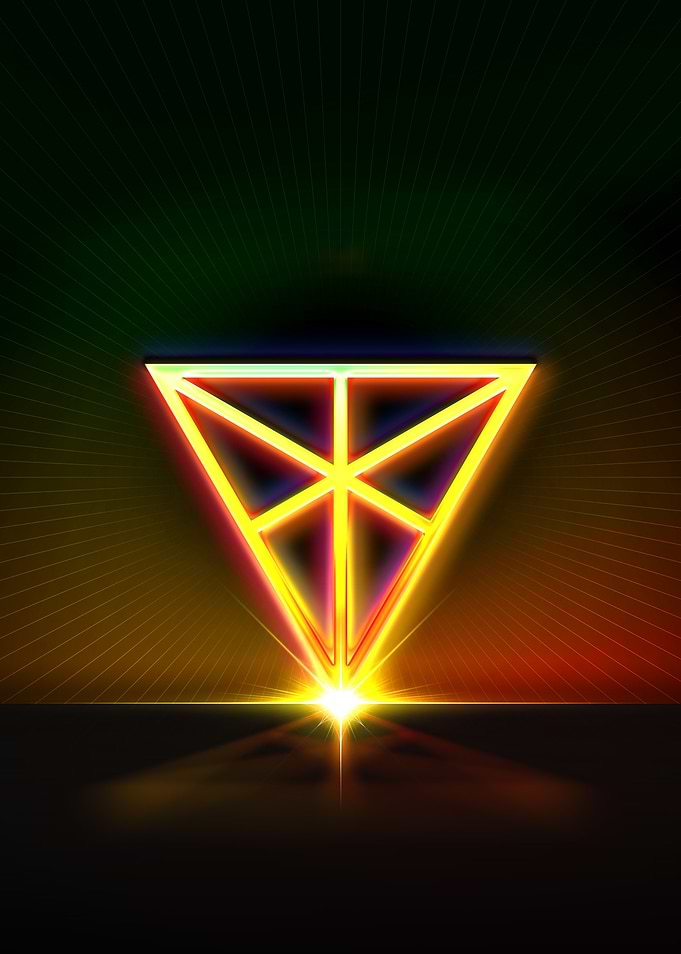 Neon Glyph Mandala Rune
