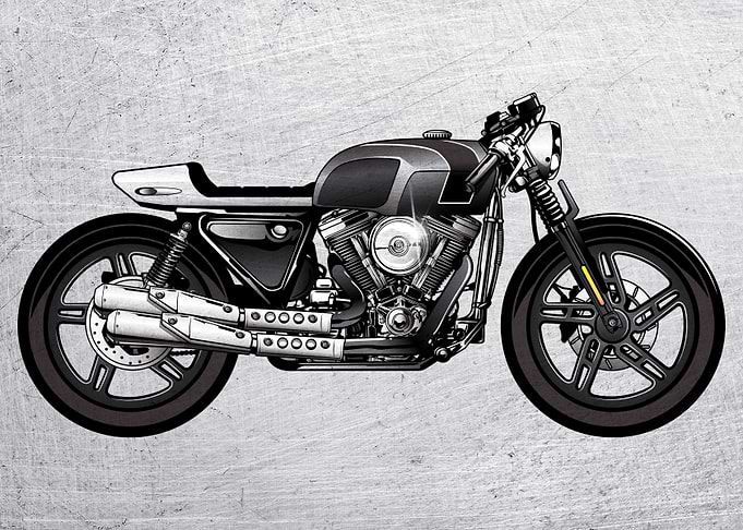 Motorbike Wall Poster 74