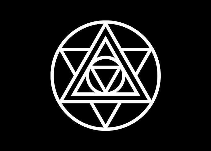 Black Sacred Geometry Rune