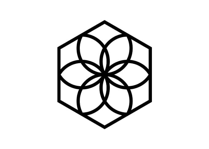 Black Geometric Glyph Rune