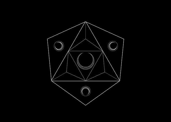 Black Sacred Geometry Rune