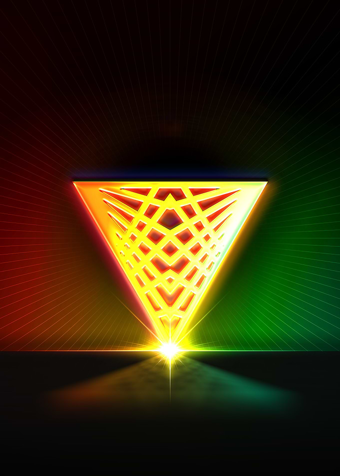 Neon Geometric Glyph Sigil