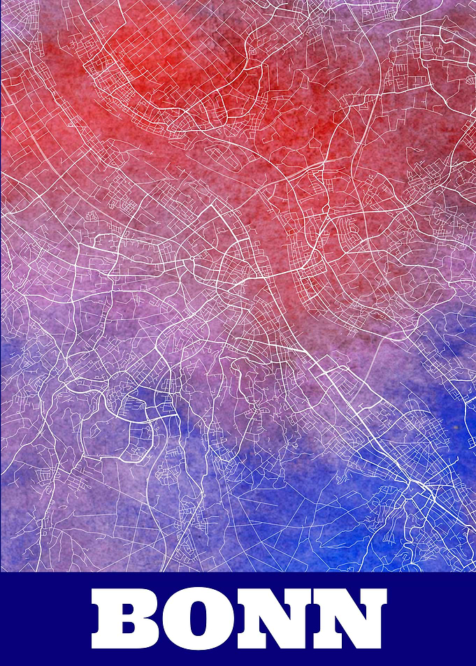 Bonn Germany City Map