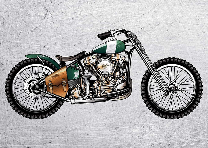 Motorbike Wall Poster 77