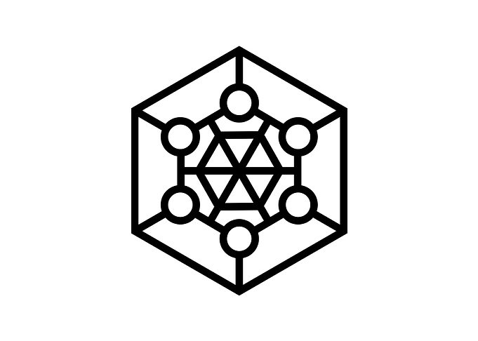 Black Geometric Glyph Rune