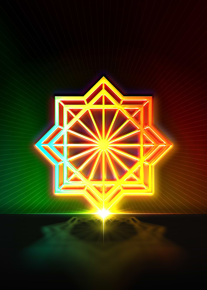 Neon Geometric Glyph Sigil