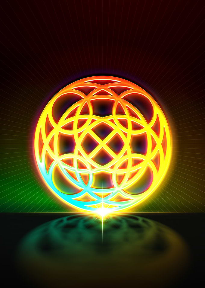 Neon Geometric Glyph Rune
