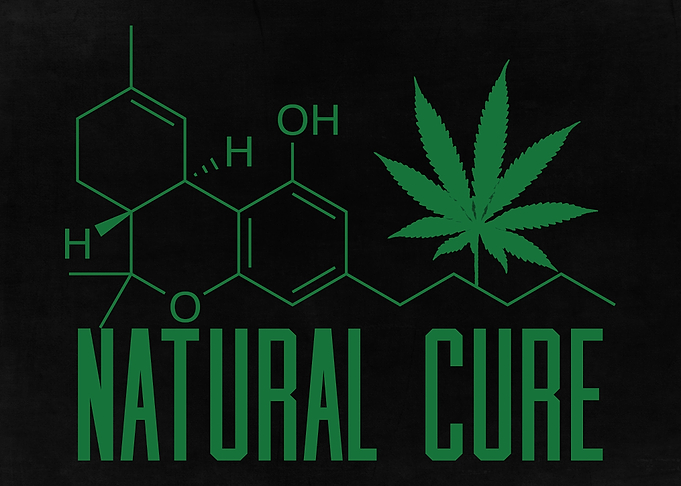 CBD Molecule Weed Leaf