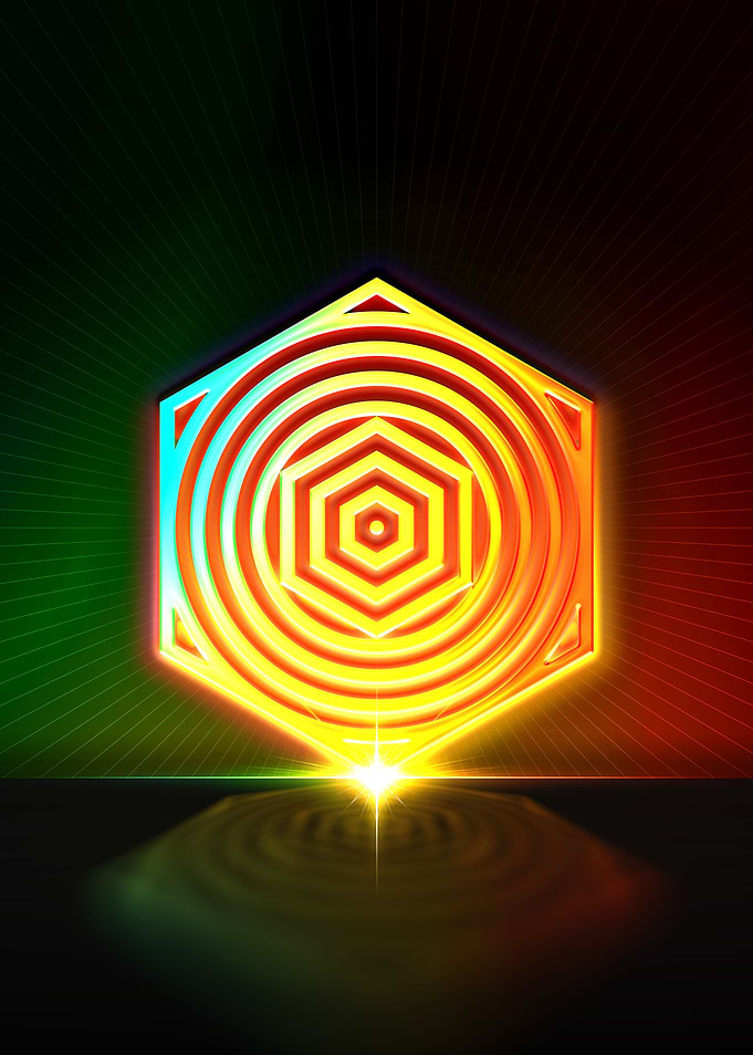Rainbow Neon Magic Seal
