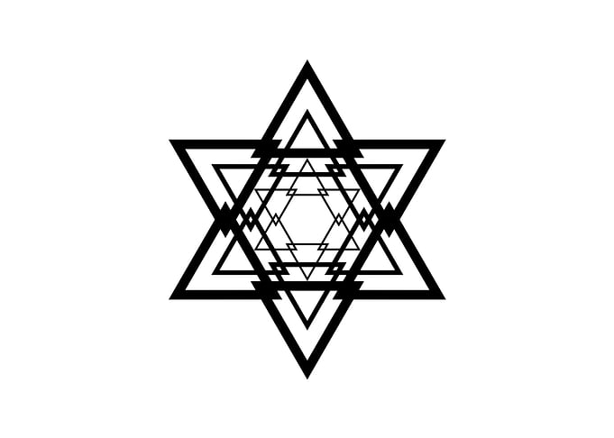 White Glyph Mandala Rune