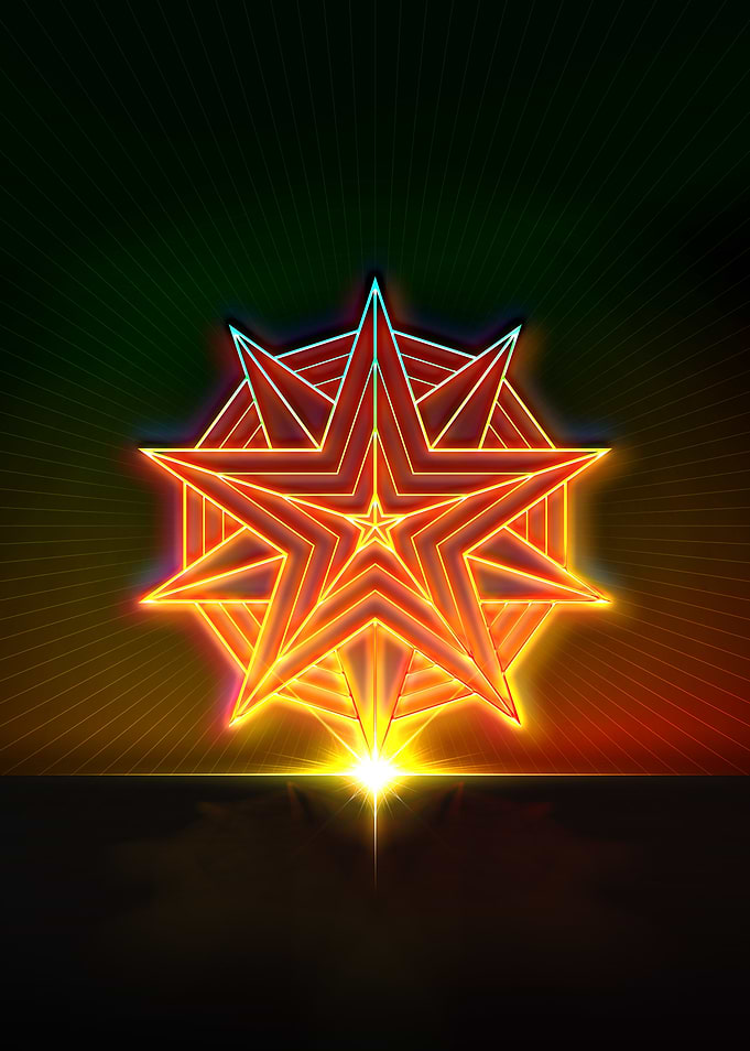 Rainbow Neon Magic Seal
