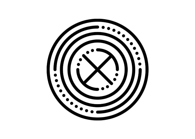 Black Glyph Mandala Rune